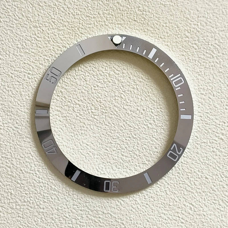 38 mm galvanisierter Keramik-Uhrenlünetteneinsatz, passend für 40 mm Herrenuhrenring, Ersatzzubehör, Innendurchmesser 30,5 mm, mit Aufklebern – Detail 8
