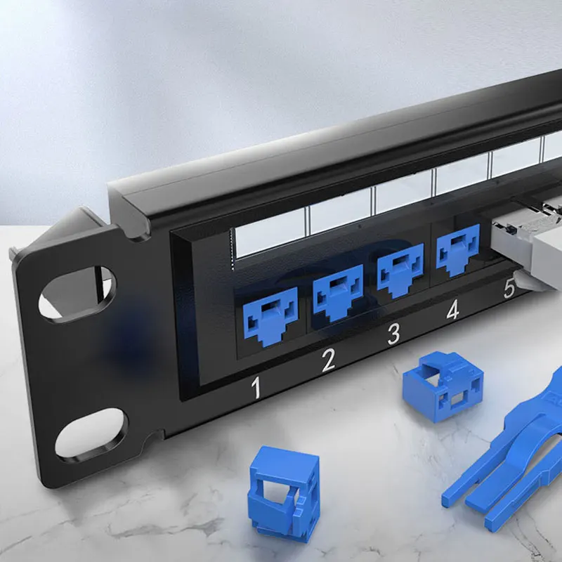 Zoerax Rj45 Port Lock com Chaves Hub Ethernet Feminino Anti Dust Cover Cap Protector Compatível com Computador Roteador - Imagem 3