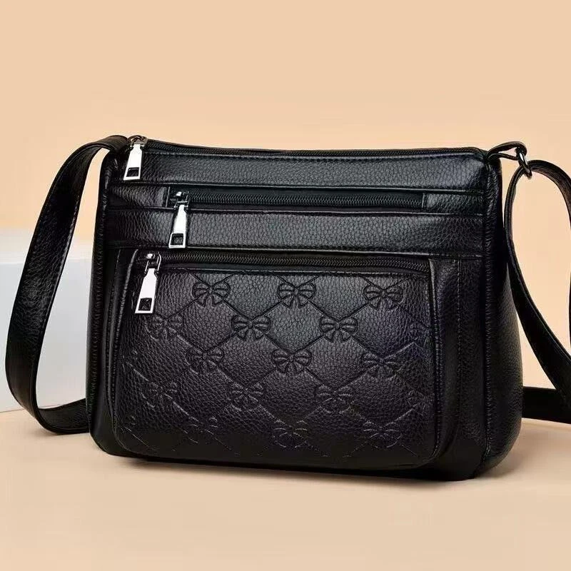 Borsa a Tracolla Classica Trapuntata alla Moda, Borsa a Spalla Sicura con Scomparti Multipli per Cosmetici, Telefono e Portafoglio