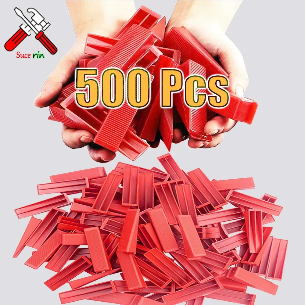 Tile Leveling System Wedges Reusable Ceramic Insert for Clips Spacers Tiling Floor Wall Carrelage Construction Tools 50-500Pcs tile spacers,tile leveling clips,tile leveling tools