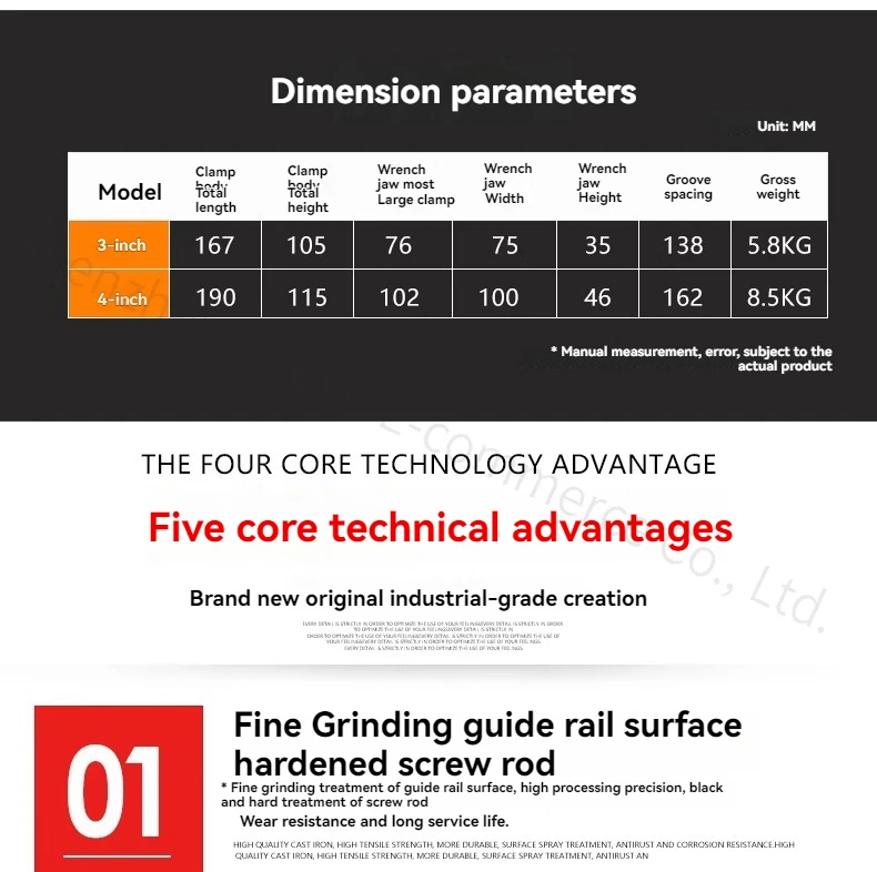 Tiltable Flat Pliers 0-90 Degrees Guide Rod Angle Drilling Machine Table Vise 3-