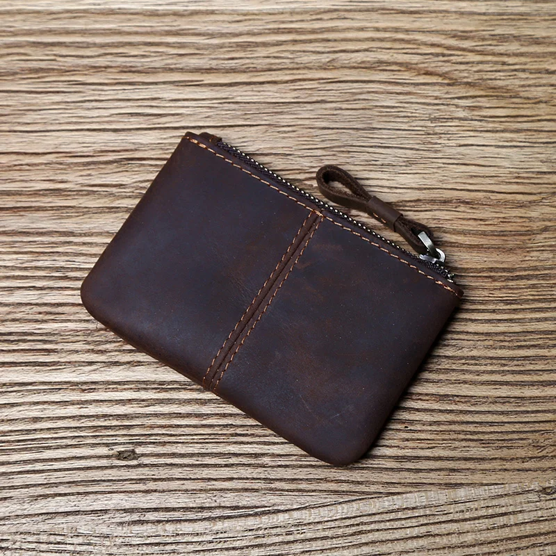 Coin Purse Card Wallet Retro Leather Men Small Wallet