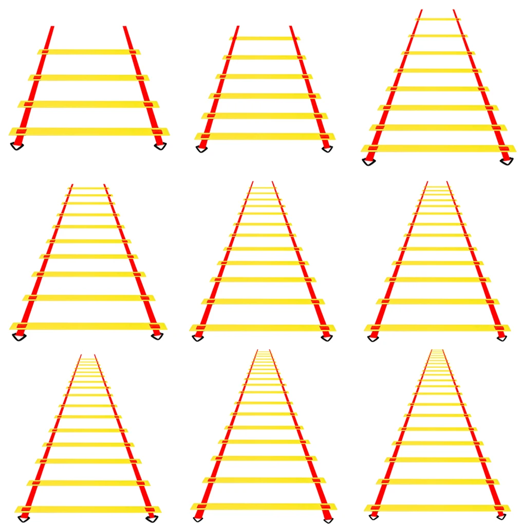 2M-10M Adjustable Agility Speed Ladder Stairs nylon straps training ladders agile staircase for soccer football speed ladder