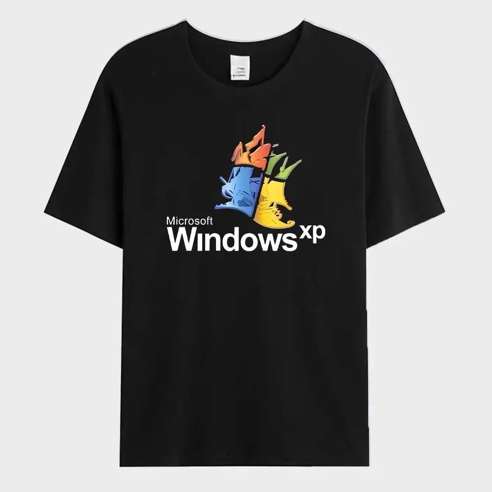 Windows 95 Graphic Men‘s T-Shirt  Women's Tee Windows XP Classic Computer System Print pattern  Tee Cotton Tees Funny Shirt 3