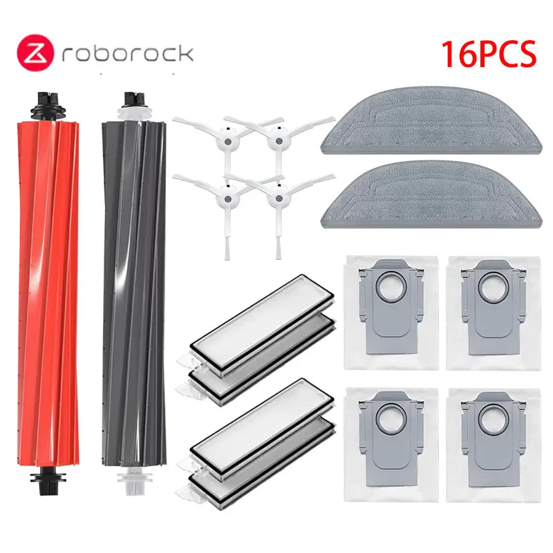 Roborock Premium Vacuum Accessories Kit – Side Brush, HEPA Filter, Mop, Dust Bags & Spare Parts