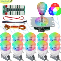 NEW Arcade Game RGB LED Controller Button copy sanwa Joystick Bluetooth RGB Control APP USB Encoder Kit - Image 6
