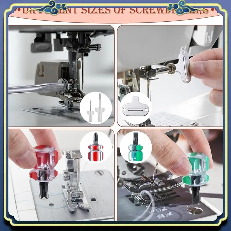 Latest 14 Pieces Sewing Machine Cleaning Kit, Screwdriver, Seam Rippers, Silicone Brush For Repair And Cleaning Machine Sewing