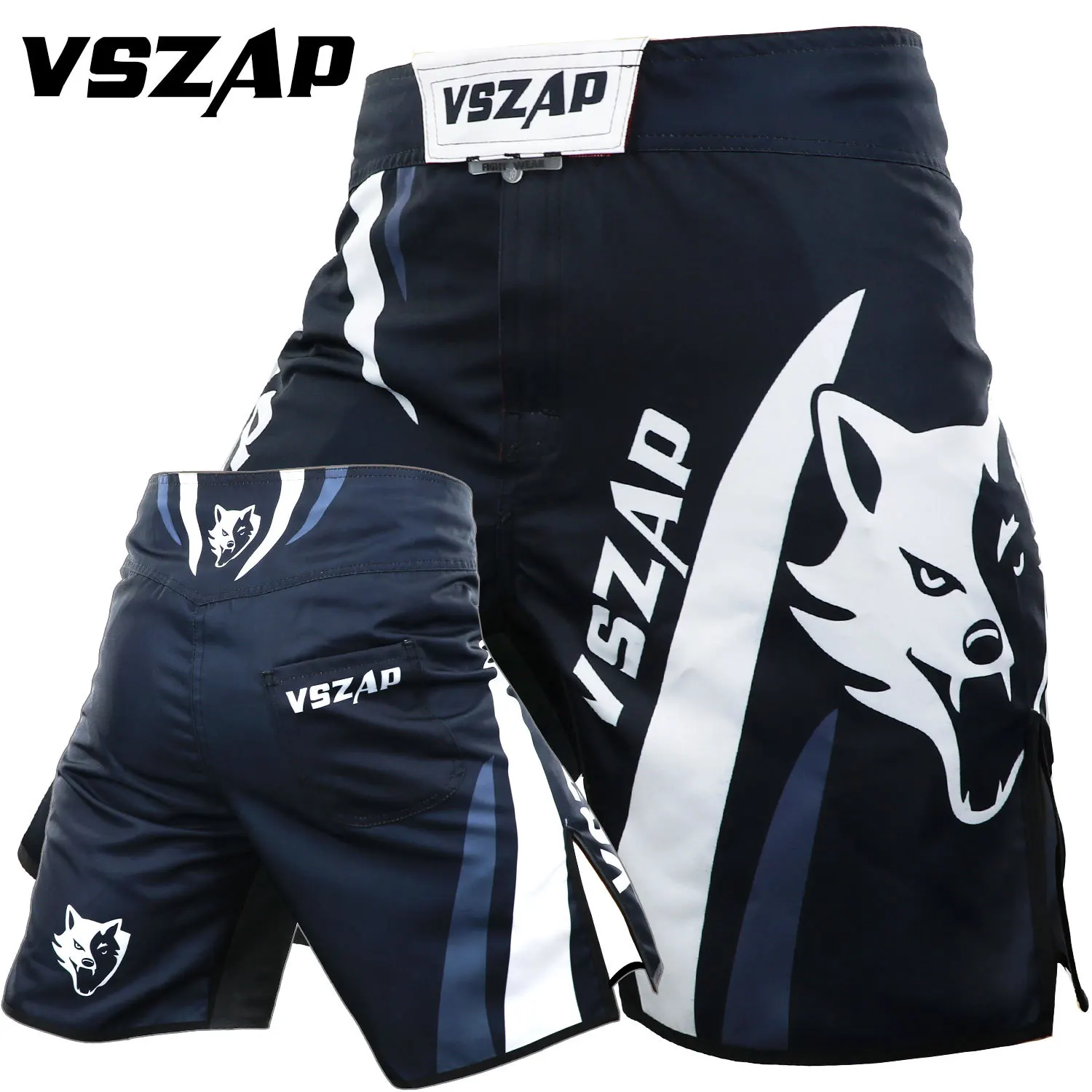 

VSZAP Fight Shorts MMA Pants Men Mixed Martial Arts Brazilian Jiujitsu Muay Thai Boxing Training Fitness Sanda Grappling Trunks