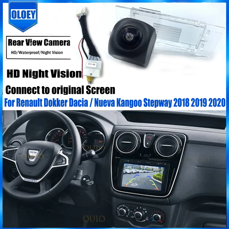 

HD Car Rear View Backup Reverse Camera Original Car OEM Monitor For Renault Dokker Dacia Nueva Kangoo Stepway 2018 2019 2020