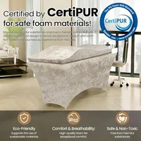 Surmatelas en mousse pour table de soin des cils, matelas ergonomique incurvé pour salon de beauté 3