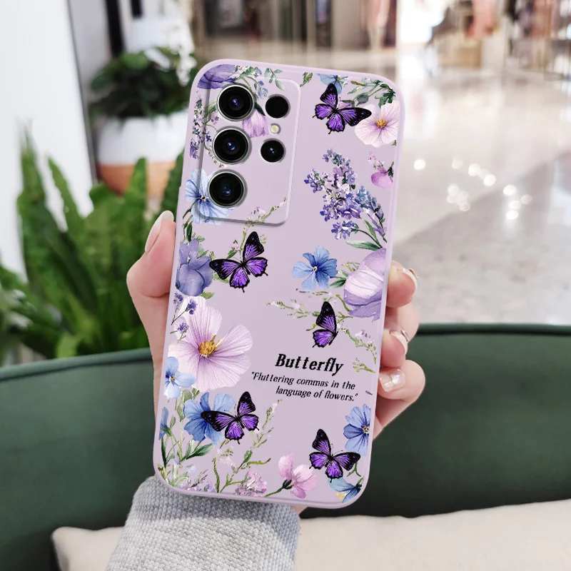 Purple Butterflies Fly Phone Case Cover