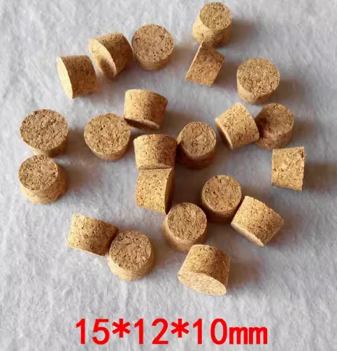 A4 Package supplies Small size composite cork glass bottle stopper small bottle stopper synthetic cork plastic 11*8*10mm