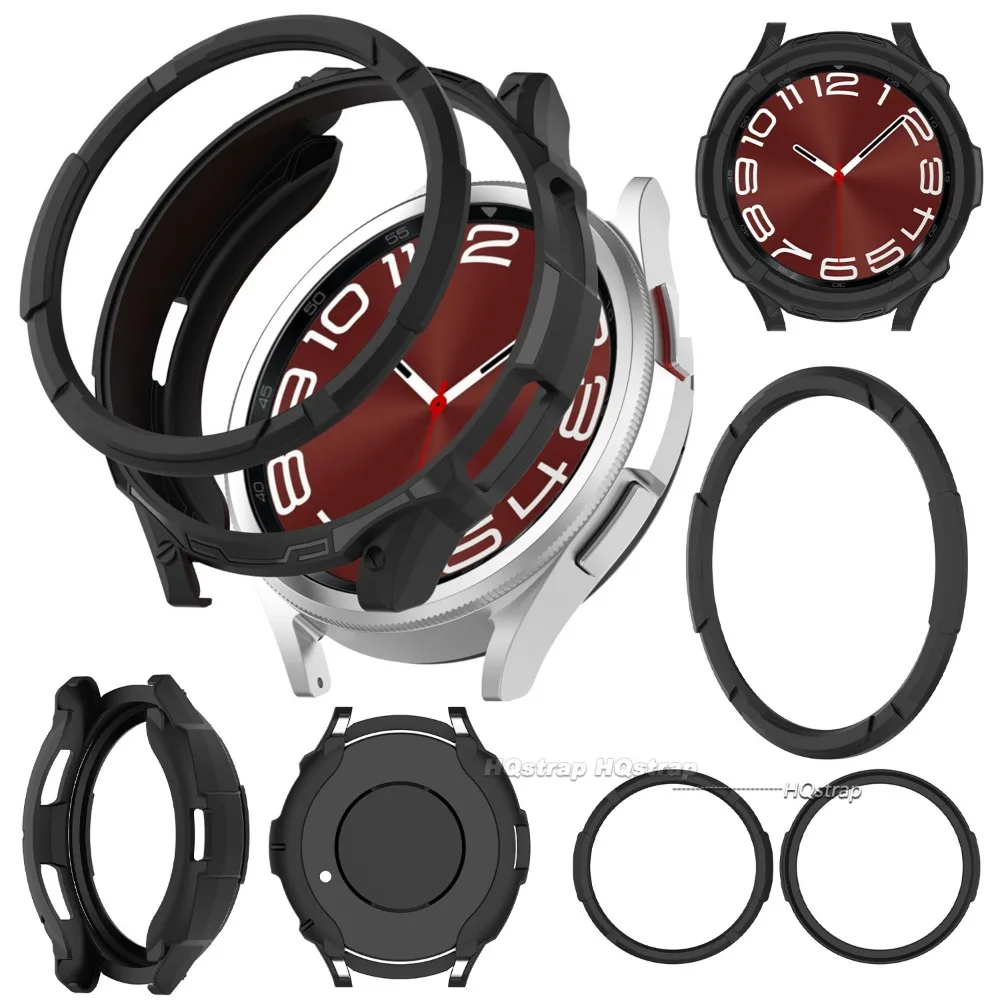 Sleek Black TPU Protective Case for Galaxy Watch - Premium Durability and Style