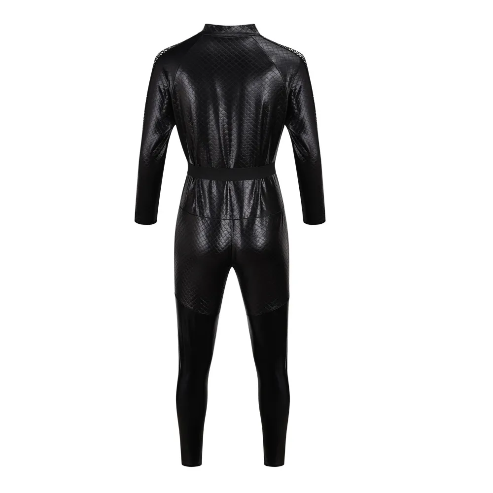 Halloween Costume For Women Cat Suits Sexy Jumpsuit with Whip And Cat Mask Leather Cosplay Uniform Nightclub Party Bodysuit women lingerie,women lingerie set,women cosplay costume,latex bodysuit