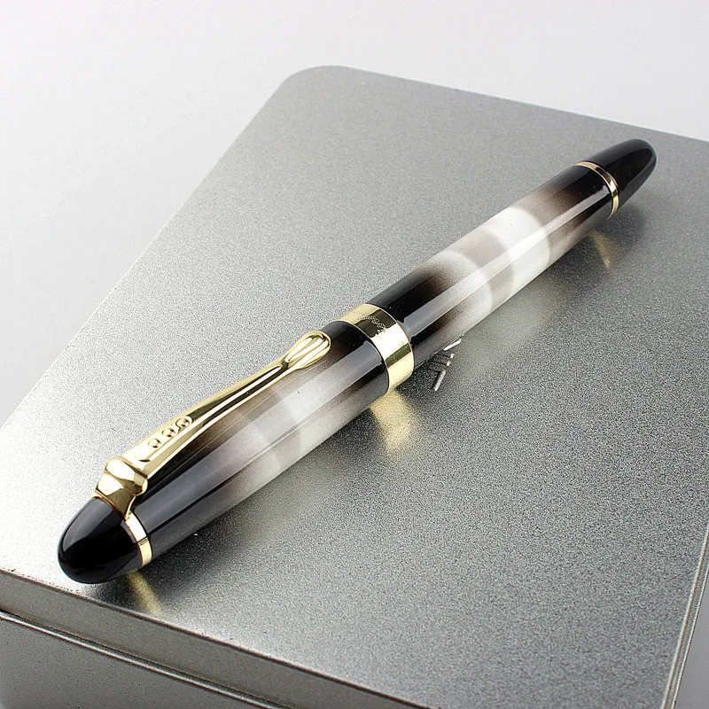 Jinhao X450 High Quality Luxury Metal Gel Pen Writing Roller Pen Office School Stationary Pen 0.7MM Ballpoint Pens dikawen 8051 luxury high quality metal color ink fountain pen 1 0 mm nib pens school