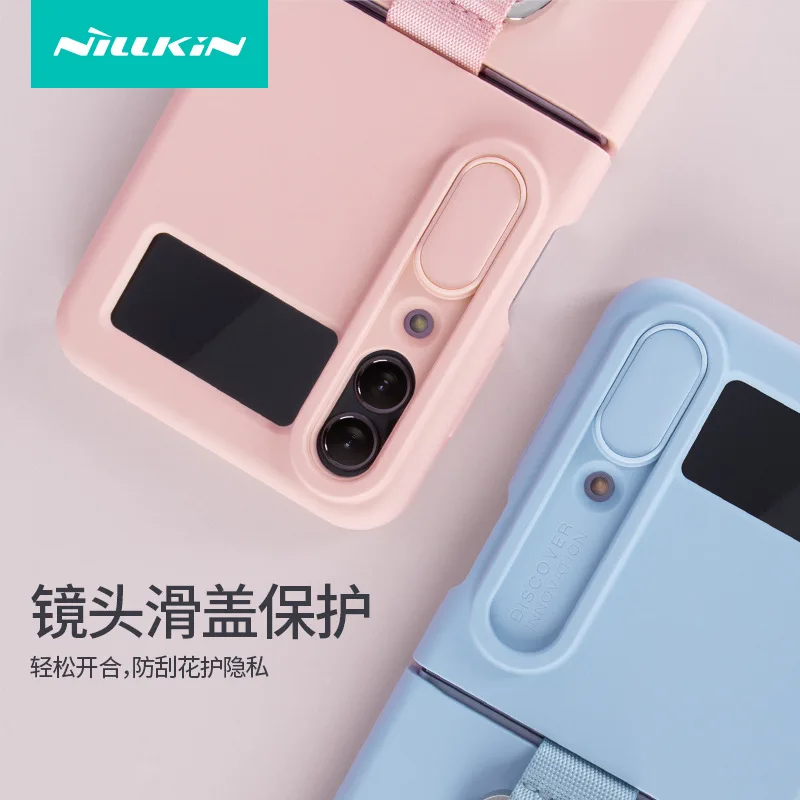 

With Finger Ring Sillicon Material With Camer Lens Protective Case for Samsung Galaxy Z Flip 4 Case For SM-F7210 Case