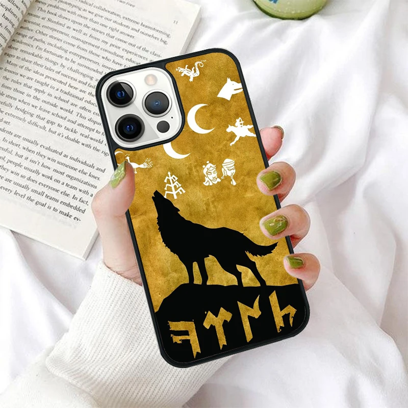 Coque Anti-dérapante Pour IPhone – Drapeau Turquie Et Loup