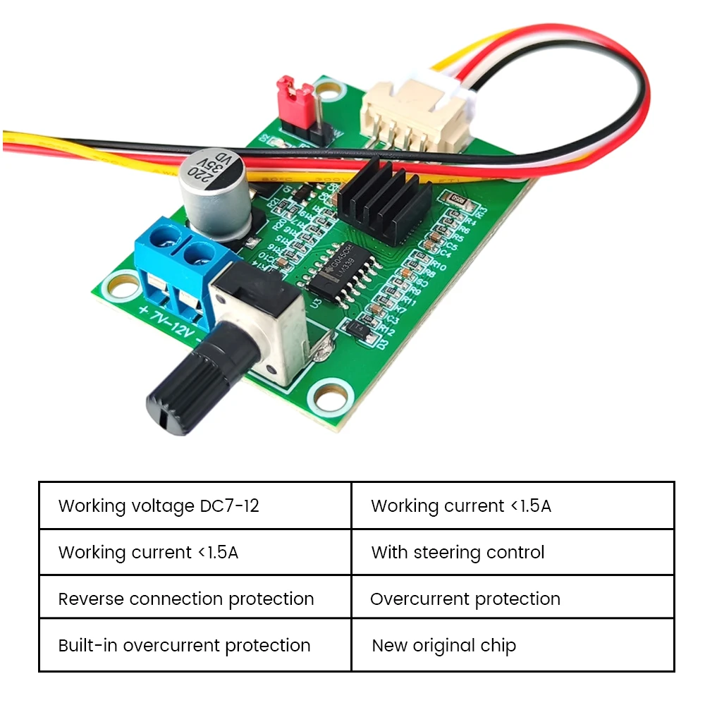 DC 7V-12V Brushless Motor Speed Controller Drive Module