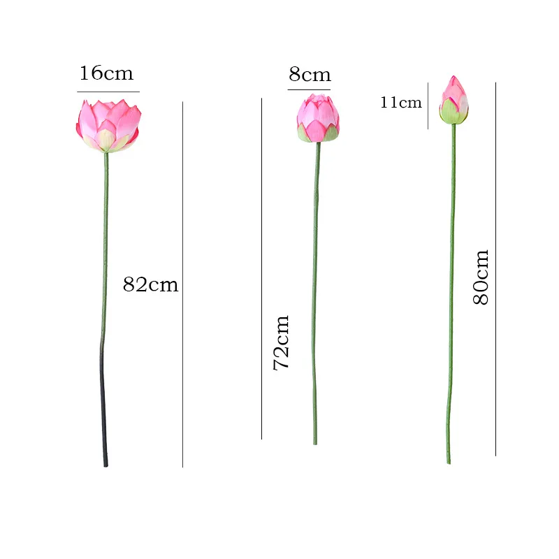 Artificial Lotus Arrangement with Lotus Leaves and Pods - Chinese Zen Home Decor & Landscaping Silk Flowers, 85cm