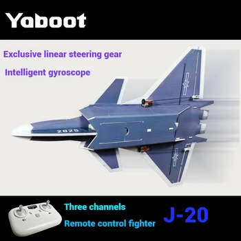 New Rc Remote-Controlled Aircraft Fixed Wing Glider J-20 Fighter Jet Professional Aircraft Model Competition Toys Fine Gifts 1