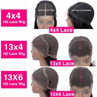Perruque Lace Front Wig Body Wave brésilienne naturelle 180%, cheveux humains, 13x6, 13x4, pre-plucked, pour femmes, 360 5