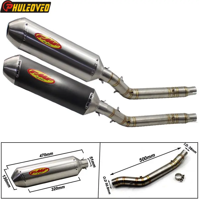 DRZ400MotorcycleExhaustMufflerLinkPipeSliponEscapeMotofor
