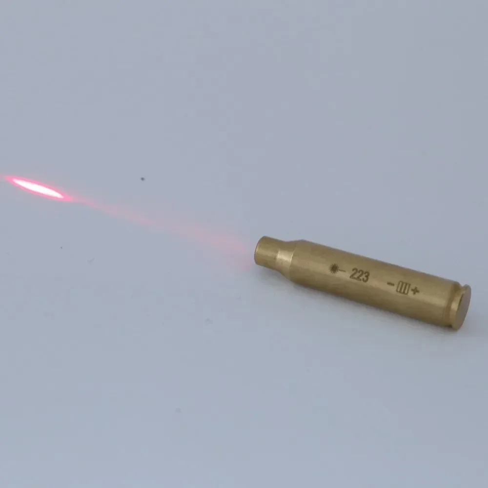 Red Dot Laser Brass Boresighter 9MM CAL.308 .223 30-06 .45 7.62x39 .270 Cartridge Boresight for Rifle Scope Hunting Accessories