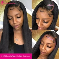 26 30 40 Pouces Perruques Cheveux Humains 13X4 Perruque Brésilienne Glueless Wigs Human Hair 210% Densité Human Hair Lace Wigs Uloversbeauty Perruques Cheveux Humains Sans Colle Lisse Perruque Livraison 3 Jours France 3