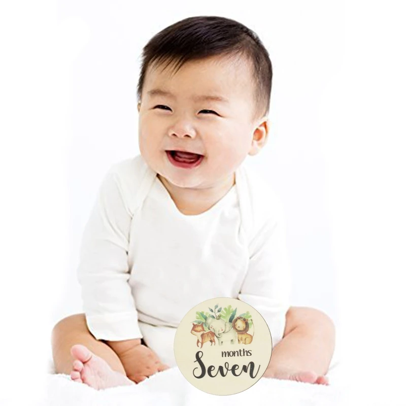 

6Pcs Infants Photography Souvenir Props Newborn Monthly Recording Milestone Card