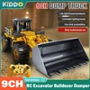 RC Excavator Bulldozer Dumper Car 2.4G 9CH Remote Control Engineering Vehicle Crawler Truck Toys for Boys Kids Christmas Gifts 1