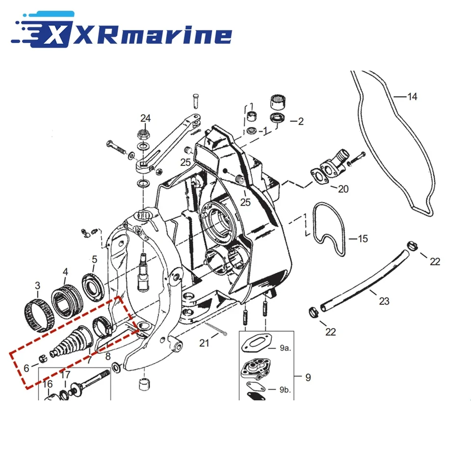 Arbre d'entraînement supérieur (Drive Shaft) pour Mercruiser Bravo