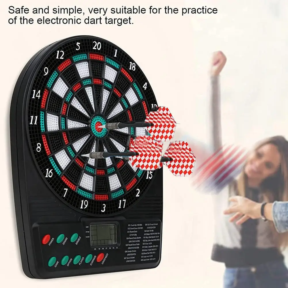 Electronic Dart Board with Lcd Display Electronic Dart Board Set with Lcd Screen for Indoor or Outdoor Entertainment for Ages