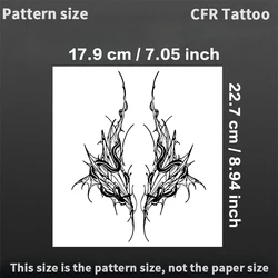 Gothic Style Waterproof Temporary Thorn Tattoo Sticker - Durable and Sexy Fake Tattoo (1pcs)