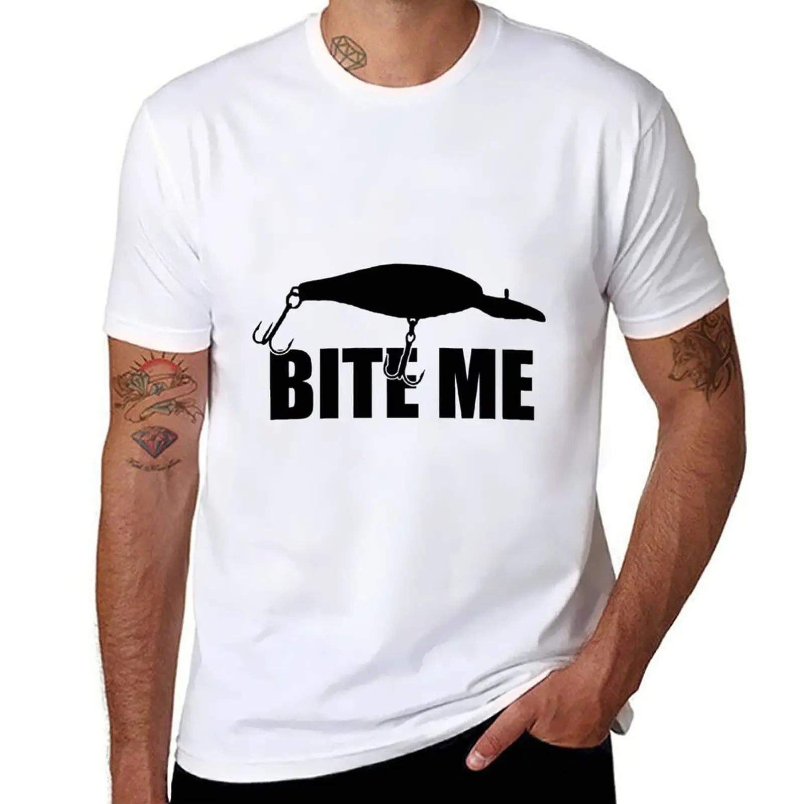 

New Bite Me T-Shirt plain t-shirt tops Blouse oversized t shirts for men