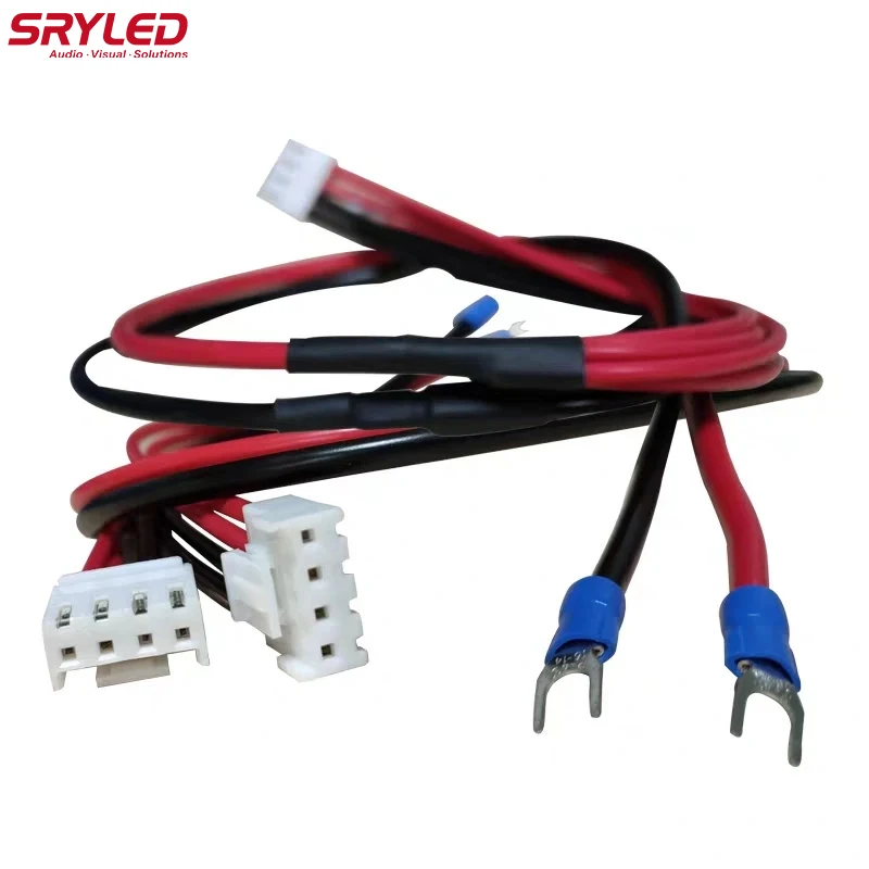 

SRYLED Power Cable Full Color Pure Copper 50cm 1 to2 Red And Black Led Display Screen Modules Accessory