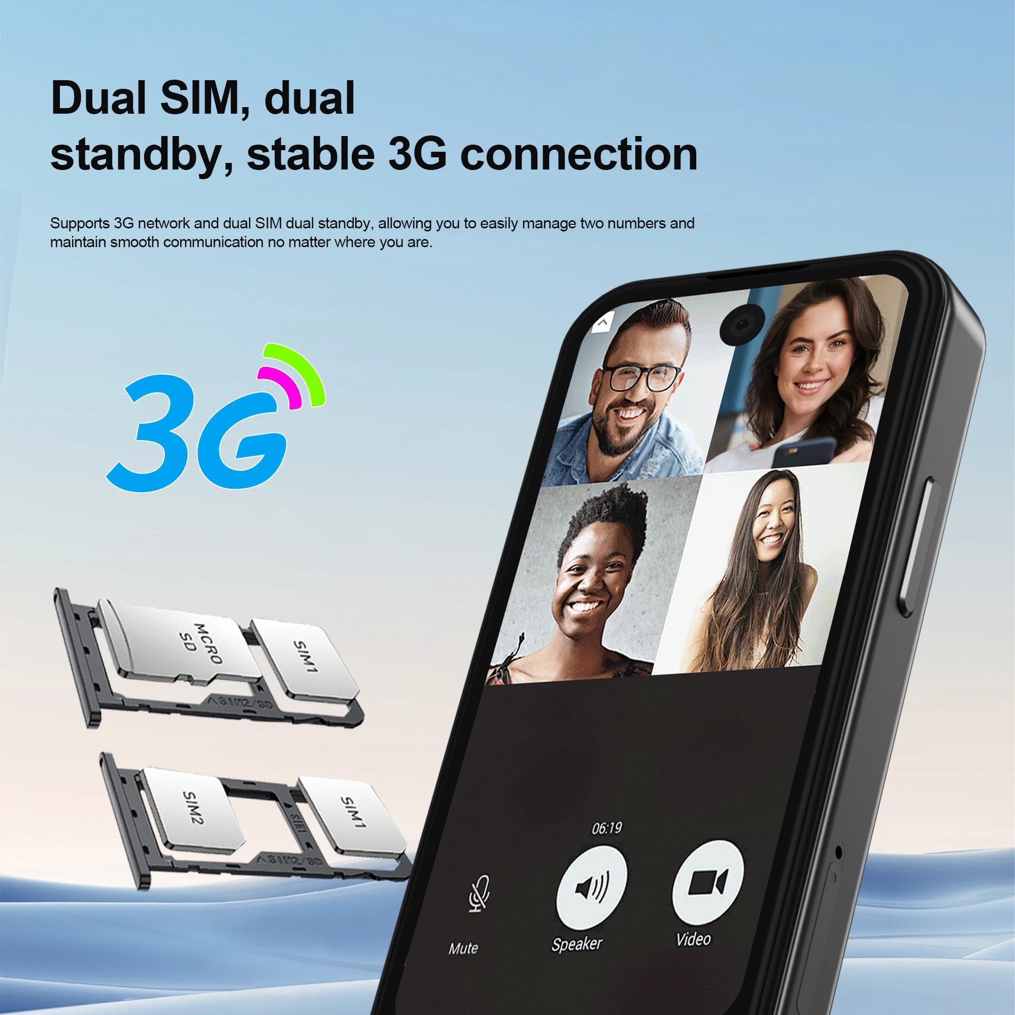 SERVO 17PRO MAX Pocket Smartphone Android OS Play Store WhatsAPP 2.0MP Camera 3G WCDMA 3.75" Mini Smart Mobile Phones 2 SIM Card