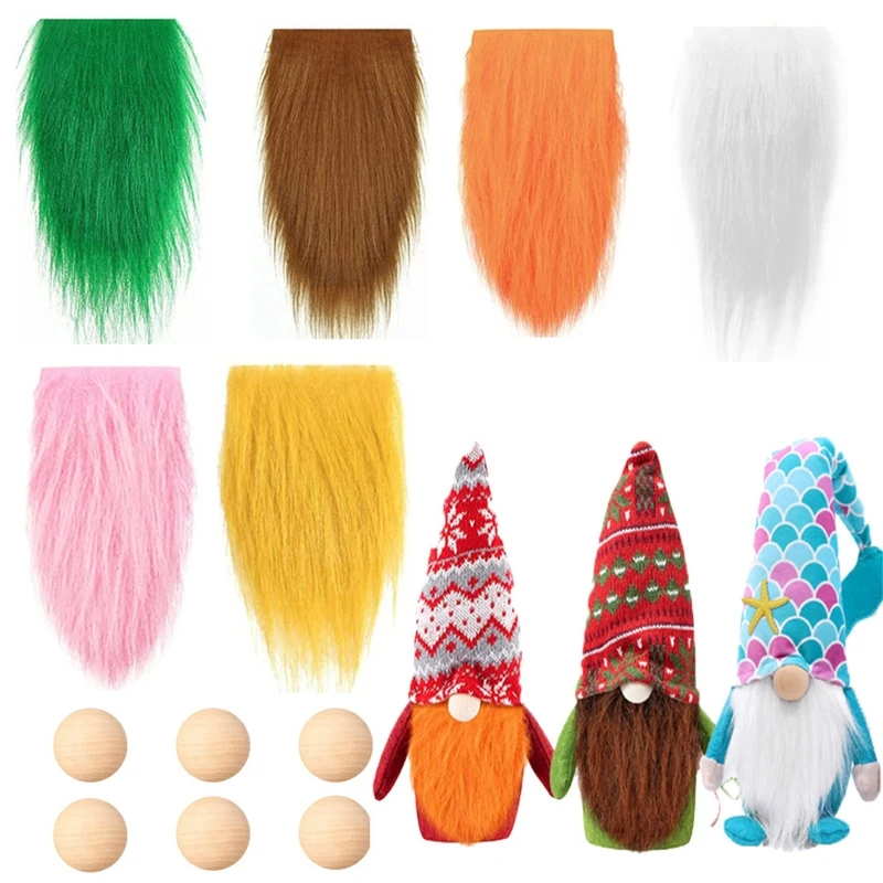 Gnome Beards for Crafting, 28 Pieces Pre-Cut Christmas Gnome Beards and  Noses for Crafts Christmas Valentine's Day Independence Day Handmade DIY