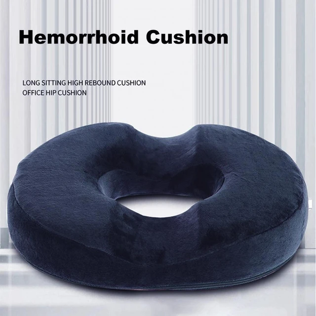 Coussin hémorroïdes en coton à mémoire de forme à la mode, oreiller Donut  plus épais, soulagement