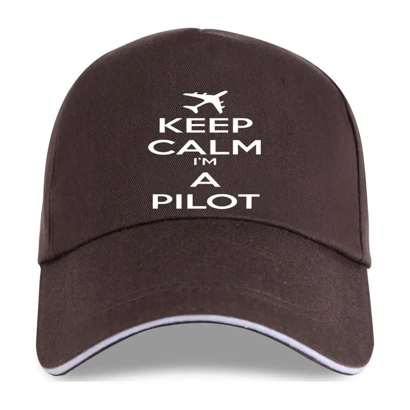 

New PILOT AVIATION FLYING - KEEP CALM IM A PILOT - GREAT GIFT hip hop Printed Baseball cap funny Tops