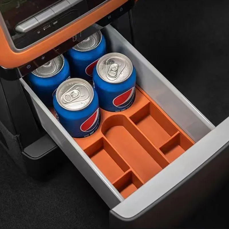 

Li Lixiang L9 2022 2023 Car Styling Refrigerator Food Grade Water Cup Holder Anti-skid Storage Box Auto Accessories