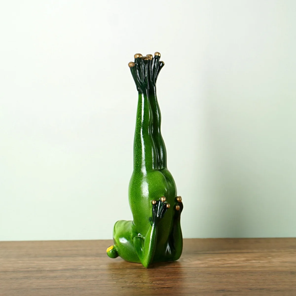Meditation Gift Yoga Frog Figurines Lotus Pose Headstand Splits Prayer Pose Zen Animal Statue Bookshelf Decorations Shelf