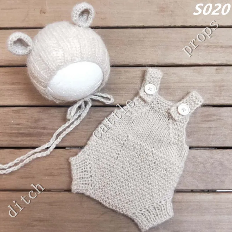 

Мохеровый вязаный набор для новорожденных