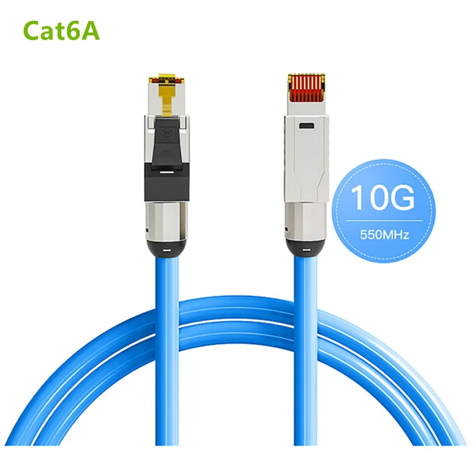 SAMZHE Ethernet Cable CAT7 10Gbps Cotton Braided Network Lan Cord