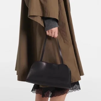 Borsa da Donna con Tracolla, Pochette a Spalla, Borsa a Mano, Borsa Sottobraccio, Modello Semplice in Pelle Morbida, Versatile, Stile Retrò per Pendolari