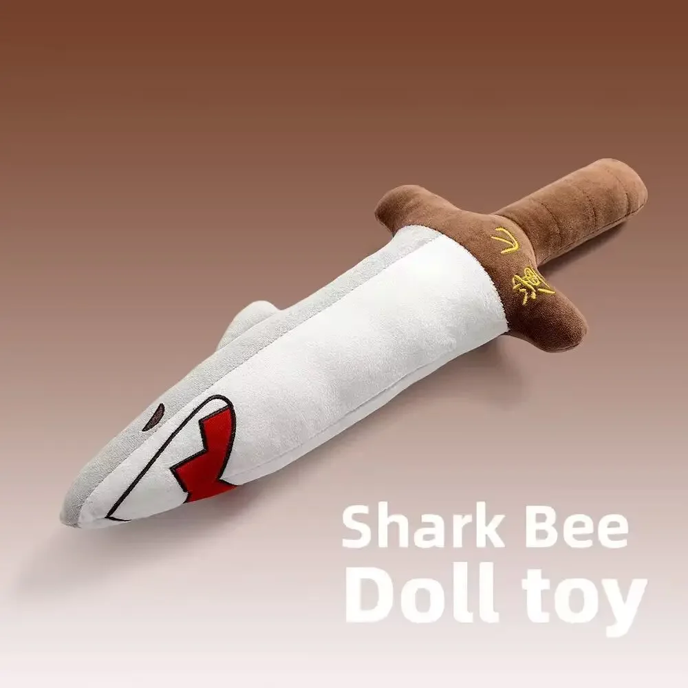 Shark Arm Shark Sword Dagger Funny Homophonic Terrier Play Terrier Doll Cute Plush Toy Girls Pillow Sleeping Gift