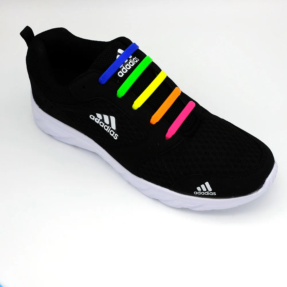 Lacci elastici in silicone Speciali senza lacci Lacci per scarpe Allacciatura per bambini Sneakers per adulti Scarpa rapida Laccio in gomma pigro creativo_voghion.com