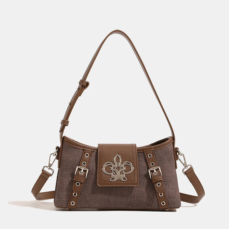 

Women New Crossbody Luxury Purses And Handbags Trendy Designer Fashion Vintage High Quality Y2K Medium Shoulder Bags Underarm