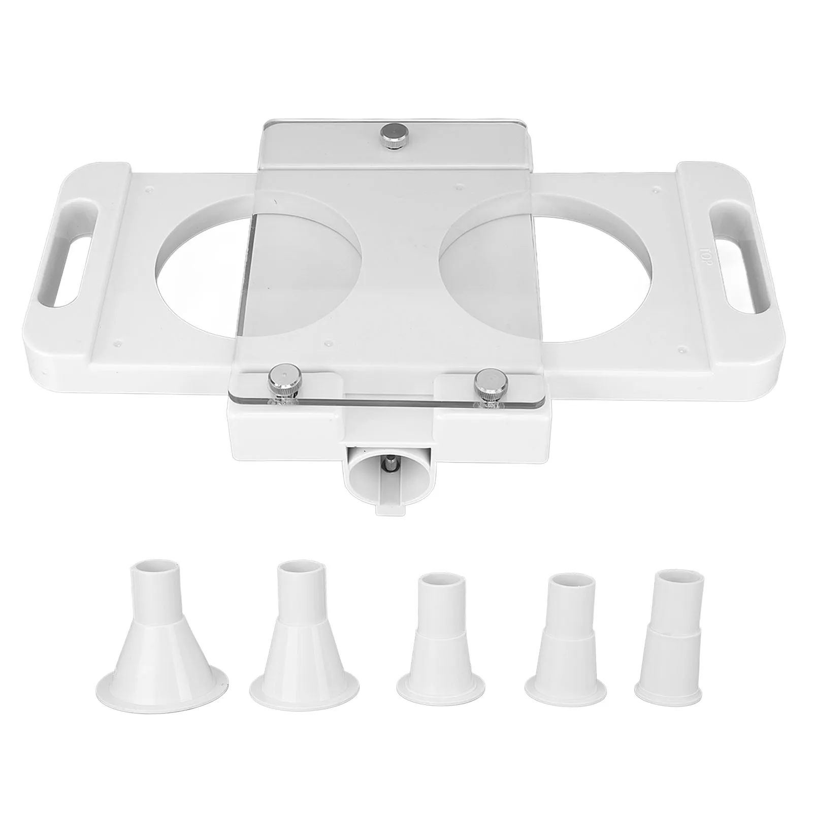Hamburger Press Patty Maker 2 Holes Hamburger Pressing Mould Non Stick Practical Kitchen Gadgets for Sausage Filler Meat Grinder