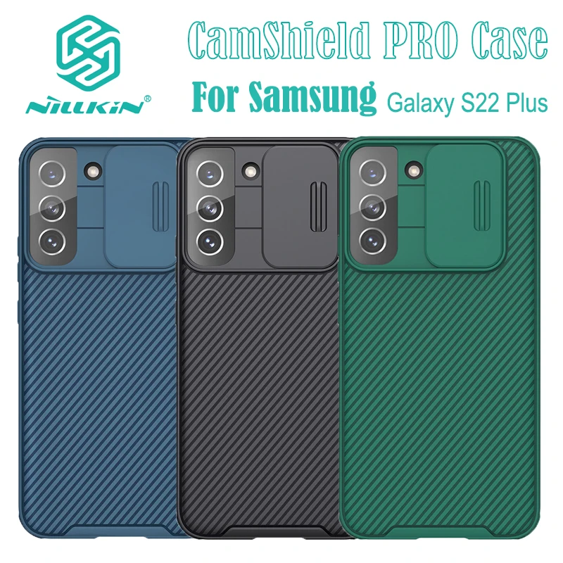 

Nillkin CamShield Pro Case for Samsung Galaxy S22 Plus Slide Camera Protector Hard PC+TPU Cover for Galaxy S22+ protective case
