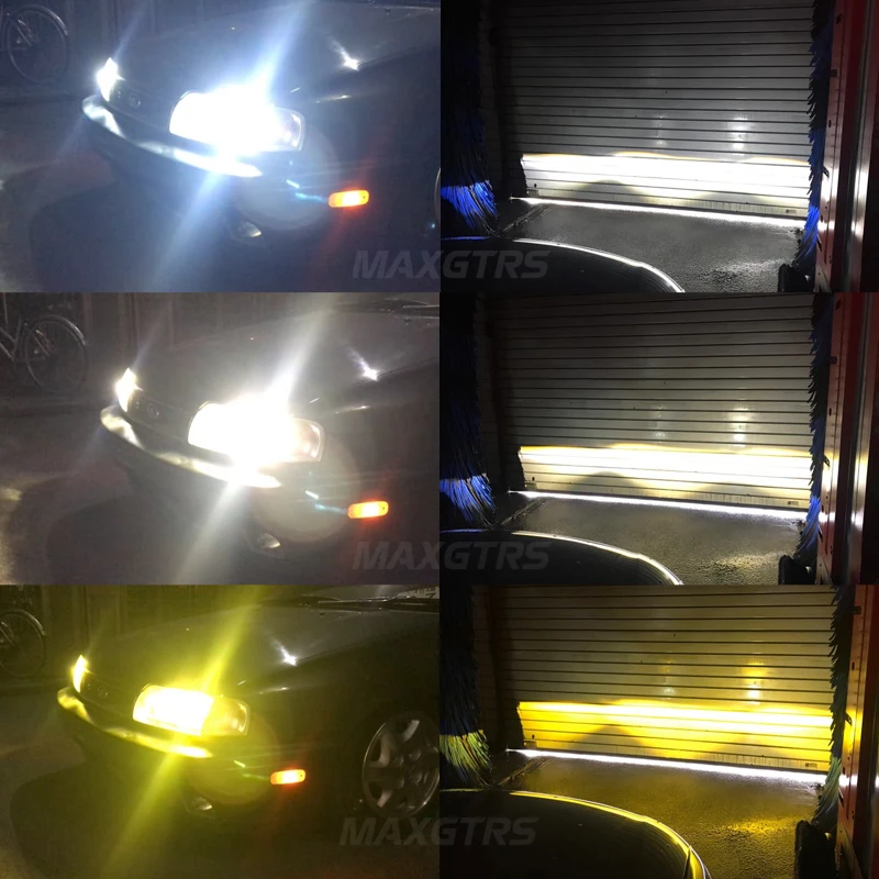 3 Color Led Headlight Bulb Fog Light H1 H4 H7 H8 H9 H11 9005 HB3 9006 HB4 9012 HIR2 3000k Gold 4300k 6000k White Led Headlamp 2x led bulbs led headlights led car headlights car headlamps